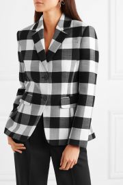 Fenice gingham wool-blend twill blazer at Net A Porter